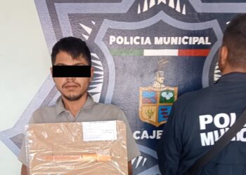 DETIENEN AGENTES DE LA SSPM A HOMBRE POR PORTACIÓN DE ARMA PROHIBIDA