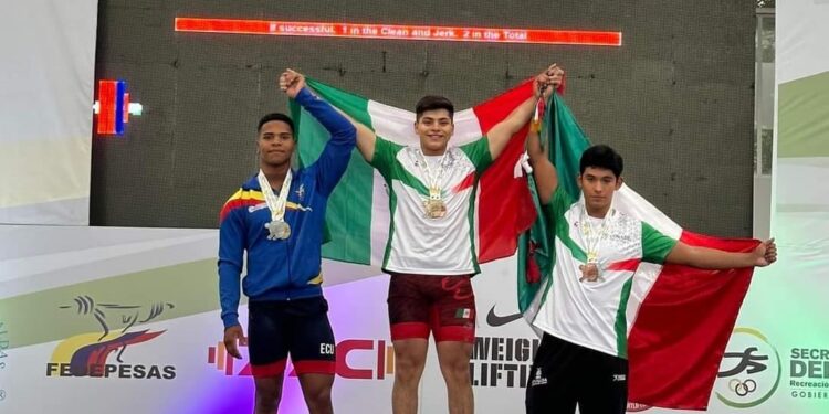Gana alumno de Cecyte Sonora medalla de oro en Campeonato Panamericano Juvenil de Halterofilia