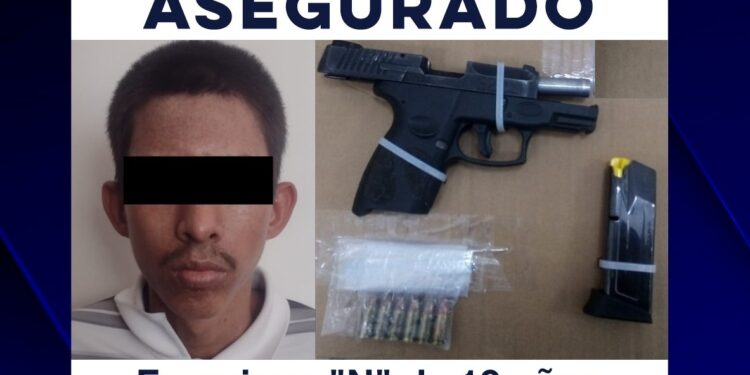Captura Policía Estatal a persona armada en operativo de la colonia Óscar Russo Vogel de Cajeme