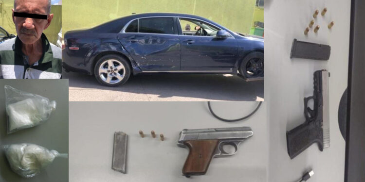 Captura SSPM  y marina a hombre con armas de fuego y droga en el centro