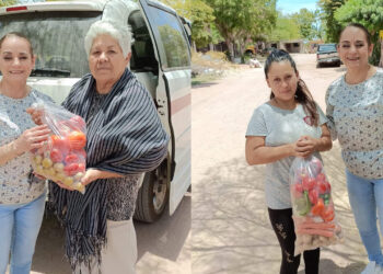 Presidenta De Dif Angelica Mendivil Llevó Alimentos A Colonia Colosio.