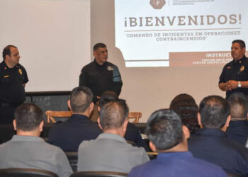 En Navojoa reciben capacitación tácitca bomberos de la región y sinaloa