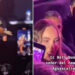 Belinda se baja a abrazar a un fan triste en su concierto: ‘¿Por qué llora, señor?’