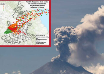 Suspenden actividades en aeropuerto de Puebla por caída de ceniza del Popocatépetl