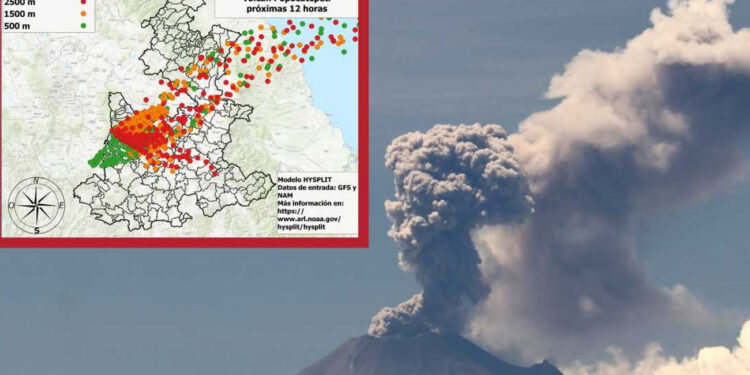Suspenden actividades en aeropuerto de Puebla por caída de ceniza del Popocatépetl
