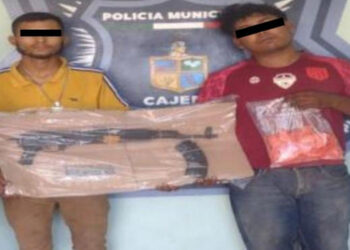 Detiene SSPM y marina a dos sujetos con drogas y arma de fuego