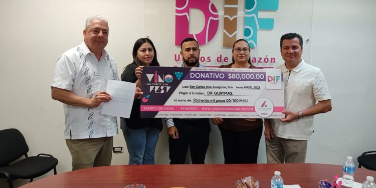 Entrega Hotel Marina Terra & Spa donativo a DIF Guaymas y diversas organizaciones.