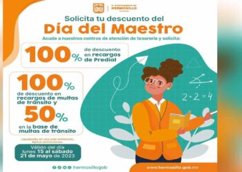 Disponen maestras y maestros de descuentos en contribuciones municipales en Hermosillo