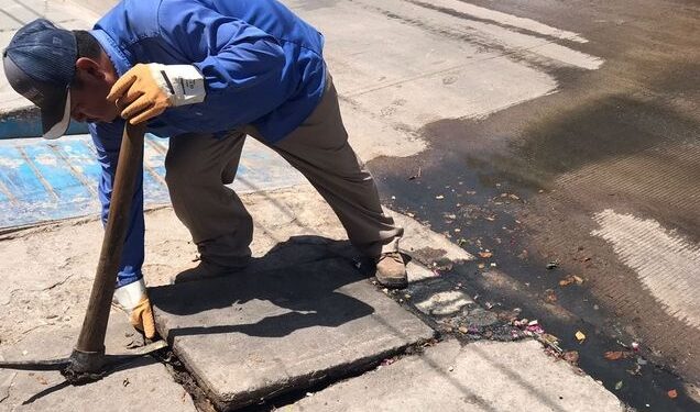 Concluyen trabajos de limpieza en la red de la Nicólas Bravo.