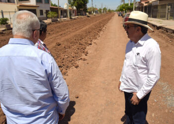 Supervisa Lamarque Cano avance en obras de infraestructura sanitaria y posterior pavimentación