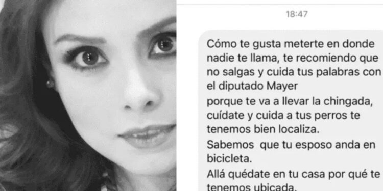 Maryfer Centeno exhibe fuertes amenazas recibidas por parte de Sergio Mayer