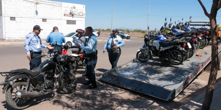 Trabaja SSPM en operativos para prevención de accidentes en motocicletas