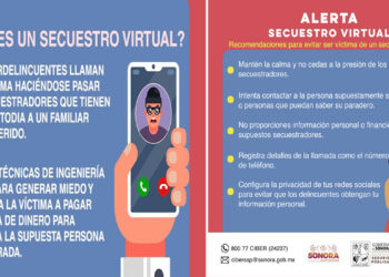 Comparte Unidad Cibernética recomendaciones para prevenir el secuestro virtual
