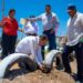 Entregan  arbolitos  para seguir con la reforestación del bordo del Infovit Alamito.