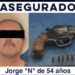 Asegura Policía Estatal a persona armada en Cajeme