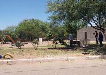 Realizan limpieza de parques y jardines en el fraccionamiento «Nuevo Amanecer».