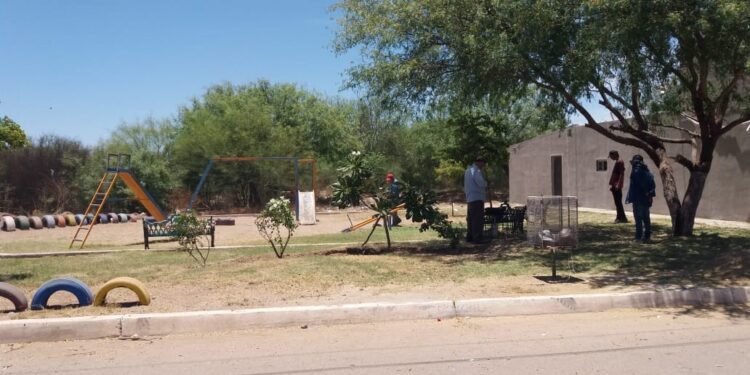 Realizan limpieza de parques y jardines en el fraccionamiento «Nuevo Amanecer».