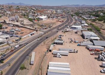 Piden manejar con precaución a la entrada Sur de Nogales