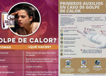 Protección civil aplica medidas ante fuertes temperaturas.