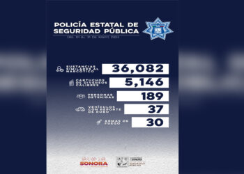 Incauta Policía Estatal 30 armas de fuego durante un mes de operativos por municipios de Sonora