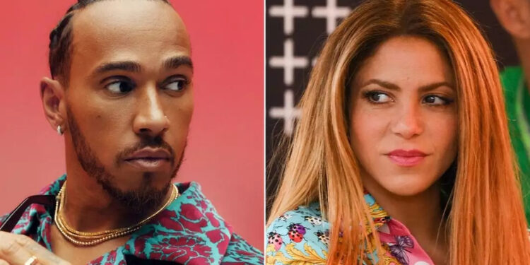 Revelan que sí hubo besos entre Shakira y Lewis Hamilton