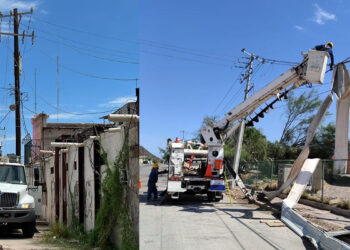 La CFE ha restablecido a la normalidad el suministro eléctrico de los afectados por tormenta de arena con lluvias y fuertes vientos en guaymas y empalme