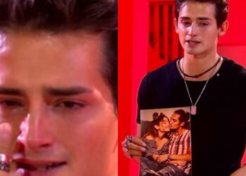 Emilio Osorio rompe en llanto al ver foto de su novia Karol Sevilla; «espero me extrañe»