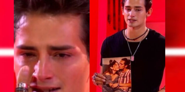 Emilio Osorio rompe en llanto al ver foto de su novia Karol Sevilla; «espero me extrañe»