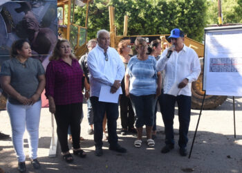 Javier Lamarque sin dejar de trabajar: arranca obra de rehabilitación de calles 6 de abril y niños héroes 