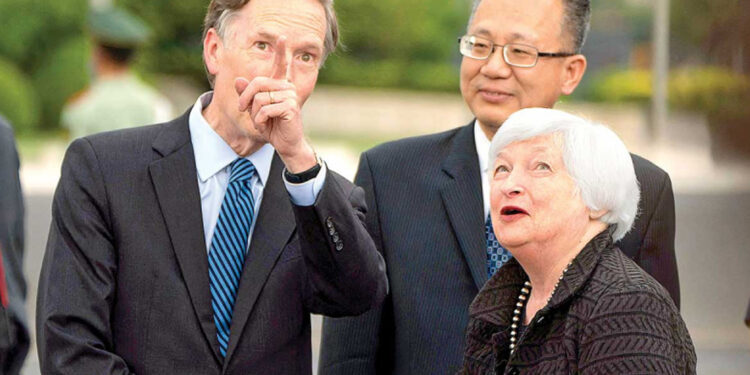 Secretaria del Tesoro de EU llega a China para mejorar cooperación bilateral