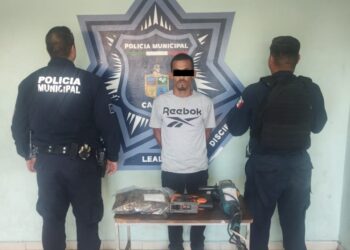 Captura Policía Municipal a presunto ladrón de plantel educativo