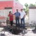 Limpian calles anegadas con agua residuales en  San  Ignacio