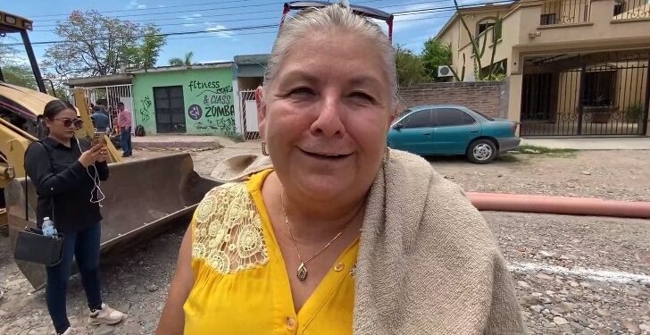 La pavimentación de la calle Tónichi cambiará sus vidas, señalan vecinas