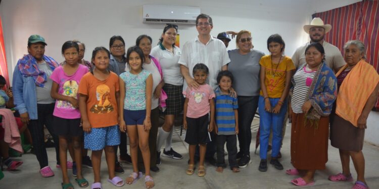 Visita alcalde de Navojoa poblados de la comisaría de Bacabachi
