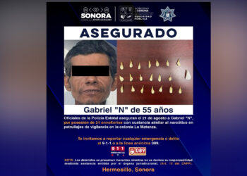 Incauta Policía Estatal narcótico durante operativo de vigilancia en Hermosillo.