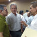 El alcalde Jesús Flores en gestiones ante funcionarios estatales.