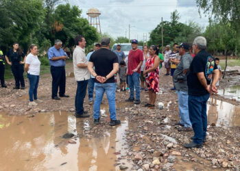Supervisa Jorge Elías Retes zonas afectadas por la lluvia