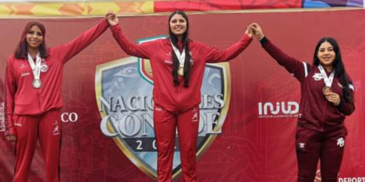 Conquista alumna de Cobach Sonora plata y bronce en atletismo en Olimpiada Nacional Conade 2023