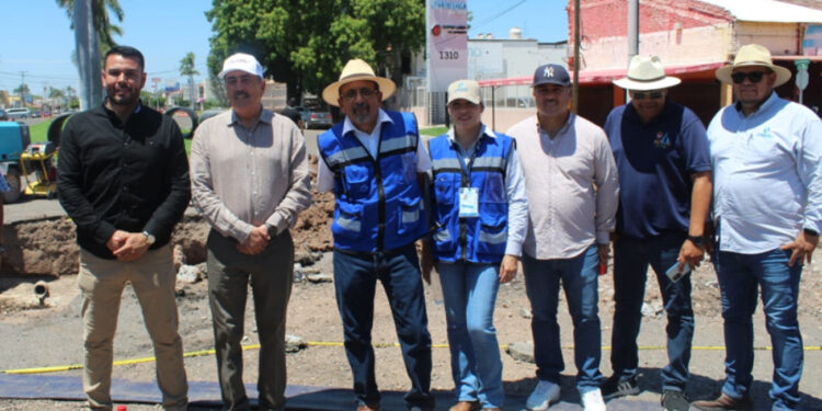 Avanzan trabajos de reposición de tubería de importantes colectores de la red sanitaria tras daños por tormenta “Hilary”