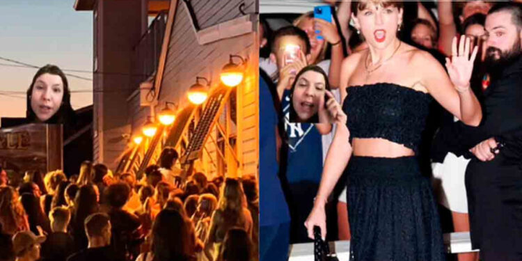 Cientos de fans acosan a Taylor Swift al salir de un restaurante en Nueva Jersey