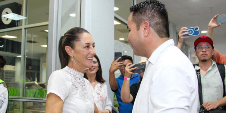 Reconoce Claudia Sheinbaum trabajo de Heriberto Aguilar en Sonora