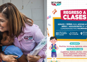 Invita Dif Cajeme a participar en campaña “Regreso a Clases” donando útiles Escolares
