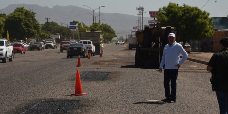 Recorre Alcalde obras en procesos de pavimentación