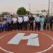Entrega Toño Astiazarán cancha de basquetbol en Parque 16 de Septiembre