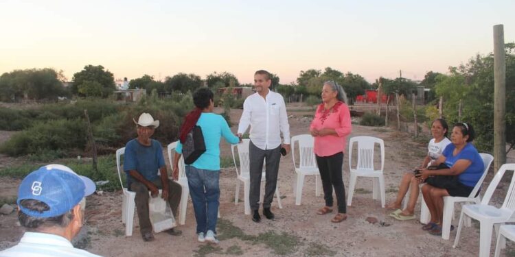 Jesús Flores se compromete a mejorar la colonia Nuevo Sonora