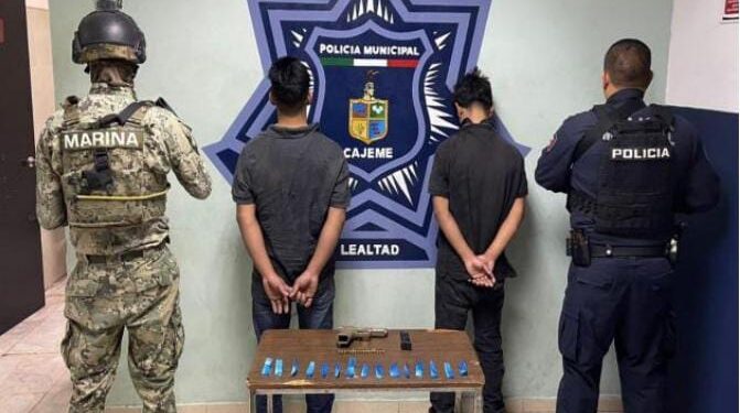 SSPM  aprehende a dos sujetos por portación de arma de fuego