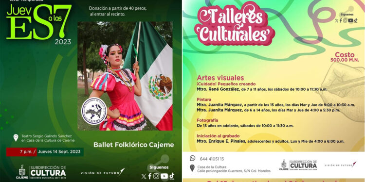 Cultura Municipal Convoca A La Comunidad Cajemense A Participar En Cursos Culturales