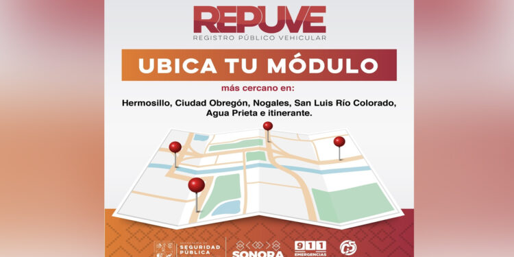 Repuve Sonora invita a propietarios de vehículos usados de procedencia extranjera a realizar tramite de regularización