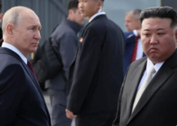 Putin y Kim se reúnen en Rusia durante casi una hora