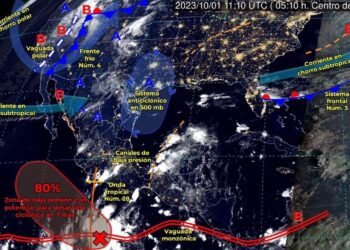 Frente Frio arriba al noroeste del país